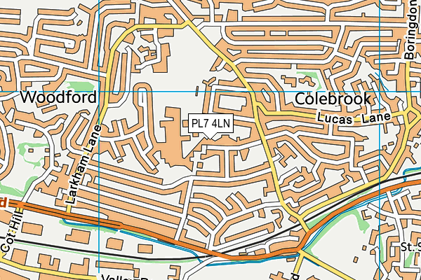 PL7 4LN map - OS VectorMap District (Ordnance Survey)