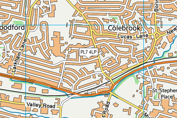 PL7 4LP map - OS VectorMap District (Ordnance Survey)