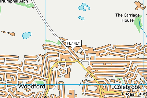 PL7 4LY map - OS VectorMap District (Ordnance Survey)