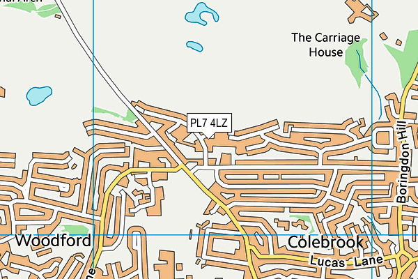 PL7 4LZ map - OS VectorMap District (Ordnance Survey)