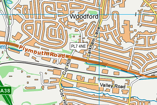 PL7 4NE map - OS VectorMap District (Ordnance Survey)