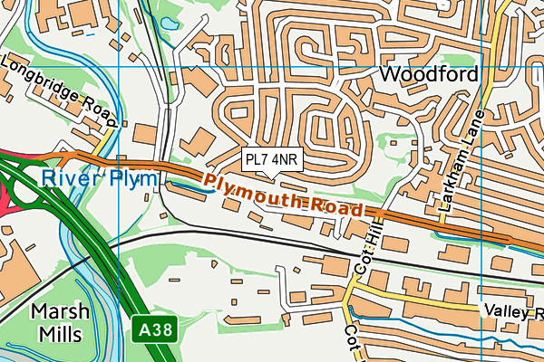 PL7 4NR map - OS VectorMap District (Ordnance Survey)