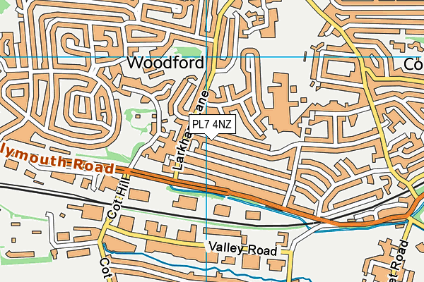 PL7 4NZ map - OS VectorMap District (Ordnance Survey)