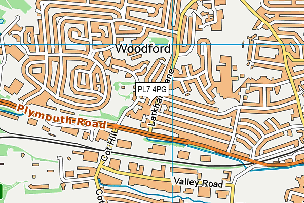 PL7 4PG map - OS VectorMap District (Ordnance Survey)