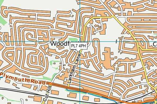 PL7 4PH map - OS VectorMap District (Ordnance Survey)