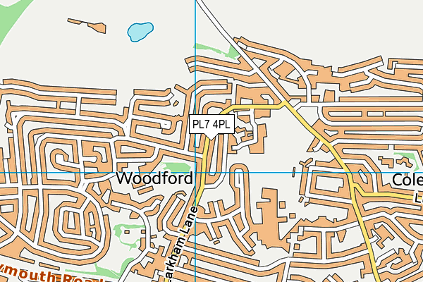 PL7 4PL map - OS VectorMap District (Ordnance Survey)