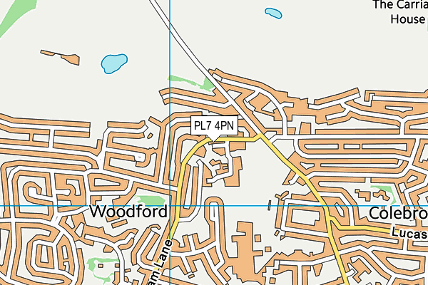 PL7 4PN map - OS VectorMap District (Ordnance Survey)