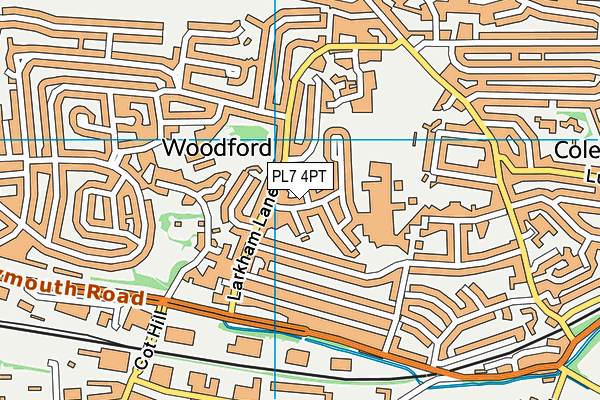 PL7 4PT map - OS VectorMap District (Ordnance Survey)