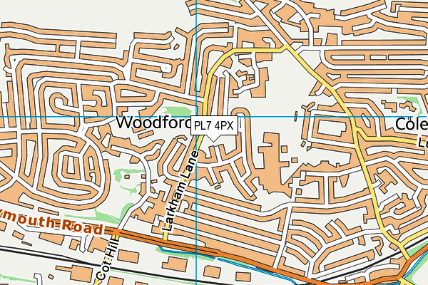 PL7 4PX map - OS VectorMap District (Ordnance Survey)