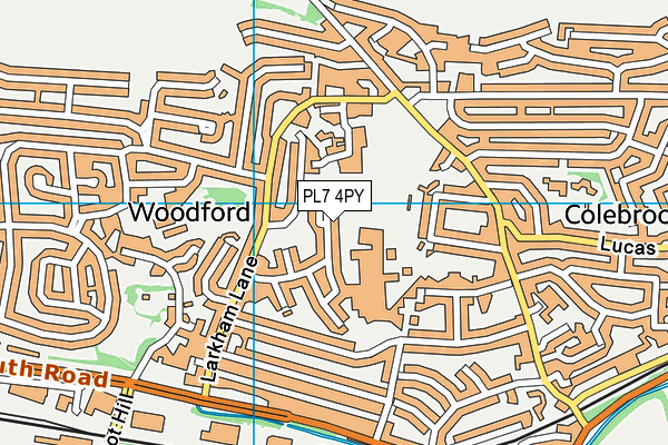 PL7 4PY map - OS VectorMap District (Ordnance Survey)