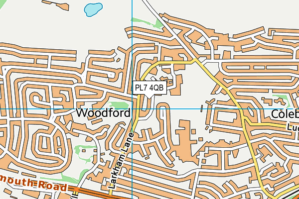 PL7 4QB map - OS VectorMap District (Ordnance Survey)