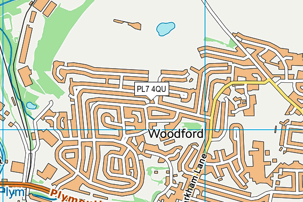 PL7 4QU map - OS VectorMap District (Ordnance Survey)