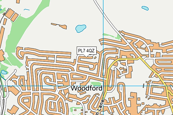 PL7 4QZ map - OS VectorMap District (Ordnance Survey)