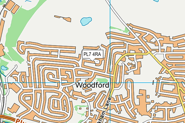 PL7 4RA map - OS VectorMap District (Ordnance Survey)