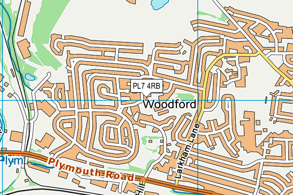 PL7 4RB map - OS VectorMap District (Ordnance Survey)