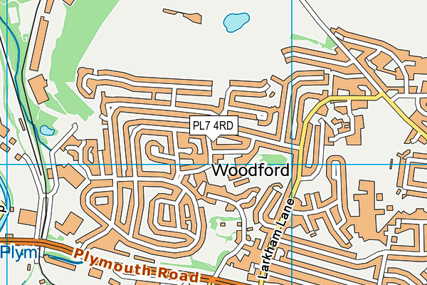 PL7 4RD map - OS VectorMap District (Ordnance Survey)