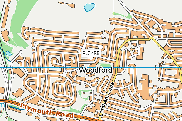 PL7 4RE map - OS VectorMap District (Ordnance Survey)