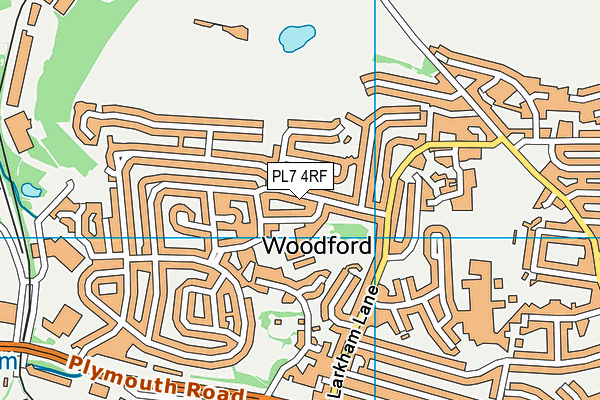 PL7 4RF map - OS VectorMap District (Ordnance Survey)