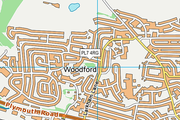 PL7 4RG map - OS VectorMap District (Ordnance Survey)