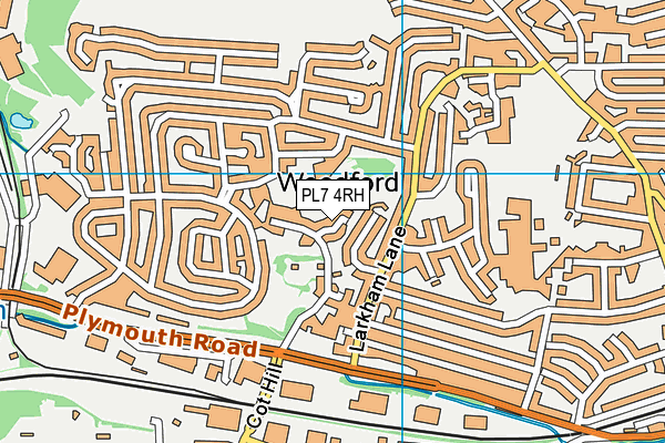 PL7 4RH map - OS VectorMap District (Ordnance Survey)