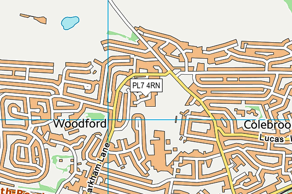 PL7 4RN map - OS VectorMap District (Ordnance Survey)