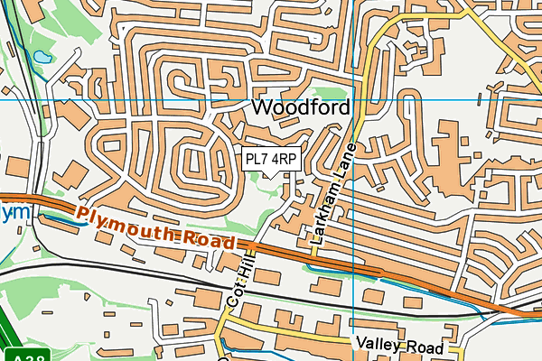 PL7 4RP map - OS VectorMap District (Ordnance Survey)