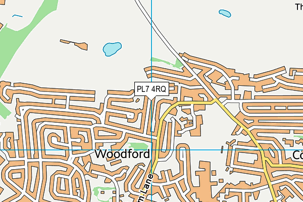 PL7 4RQ map - OS VectorMap District (Ordnance Survey)