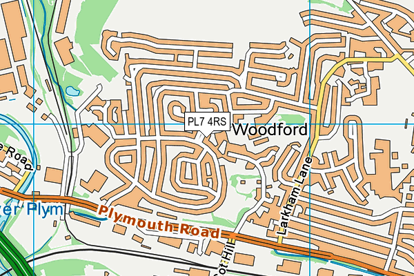 PL7 4RS map - OS VectorMap District (Ordnance Survey)