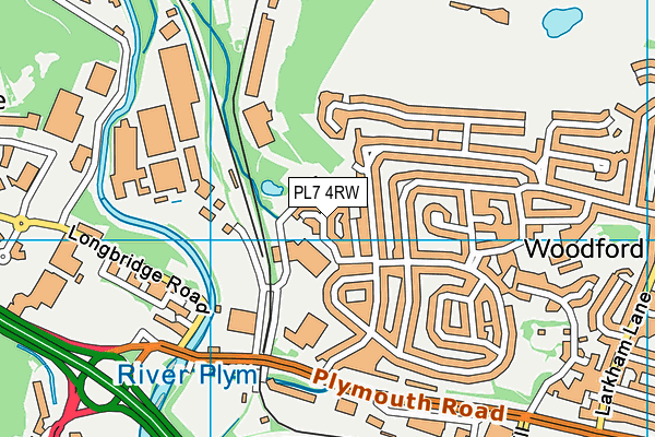 PL7 4RW map - OS VectorMap District (Ordnance Survey)
