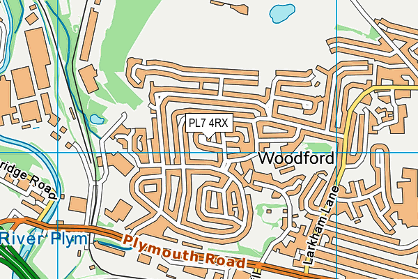 PL7 4RX map - OS VectorMap District (Ordnance Survey)