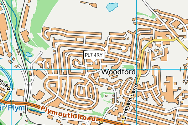 PL7 4RY map - OS VectorMap District (Ordnance Survey)