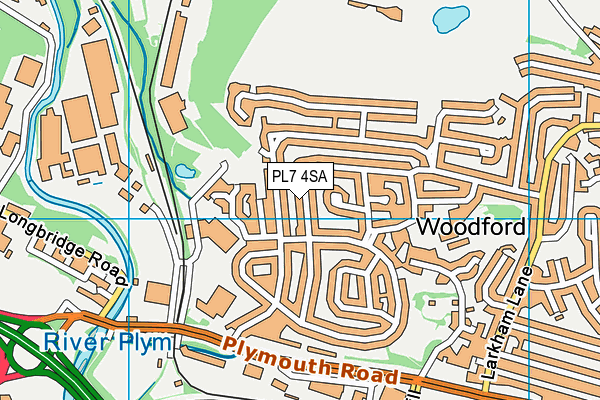 PL7 4SA map - OS VectorMap District (Ordnance Survey)