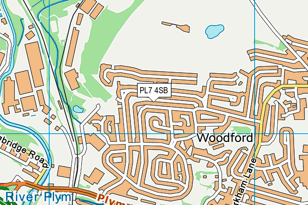 PL7 4SB map - OS VectorMap District (Ordnance Survey)