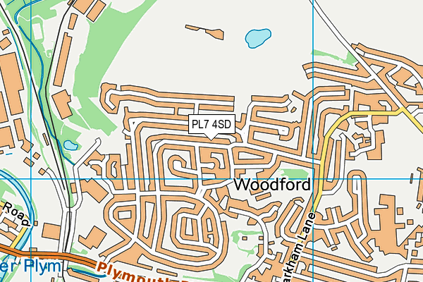 PL7 4SD map - OS VectorMap District (Ordnance Survey)