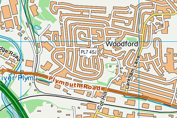 PL7 4SJ map - OS VectorMap District (Ordnance Survey)