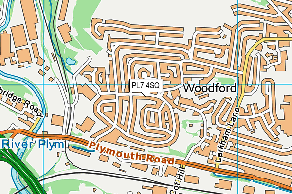 PL7 4SQ map - OS VectorMap District (Ordnance Survey)