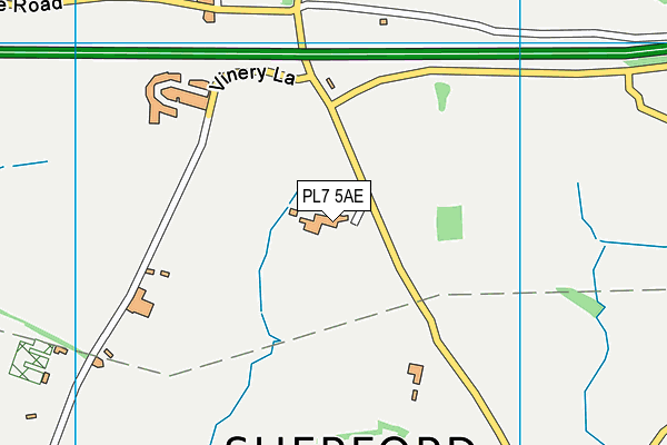 PL7 5AE map - OS VectorMap District (Ordnance Survey)