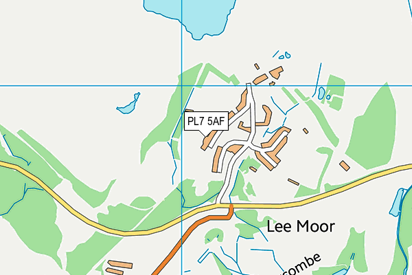 PL7 5AF map - OS VectorMap District (Ordnance Survey)