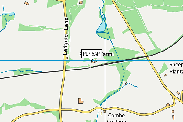 PL7 5AP map - OS VectorMap District (Ordnance Survey)