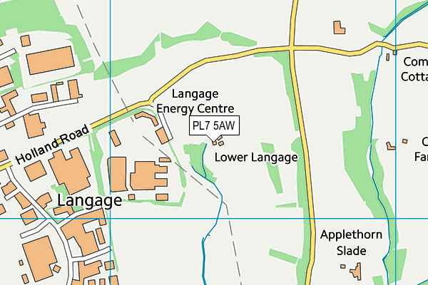 PL7 5AW map - OS VectorMap District (Ordnance Survey)