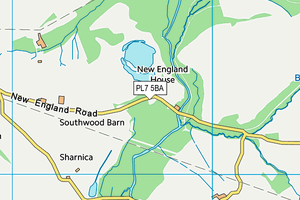 PL7 5BA map - OS VectorMap District (Ordnance Survey)