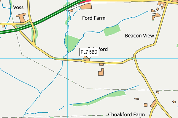 PL7 5BD map - OS VectorMap District (Ordnance Survey)