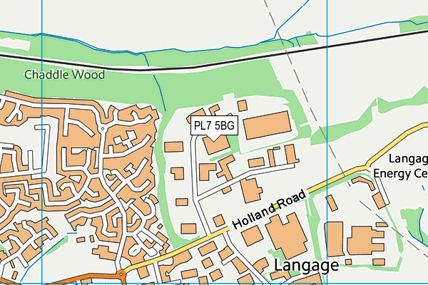 PL7 5BG map - OS VectorMap District (Ordnance Survey)