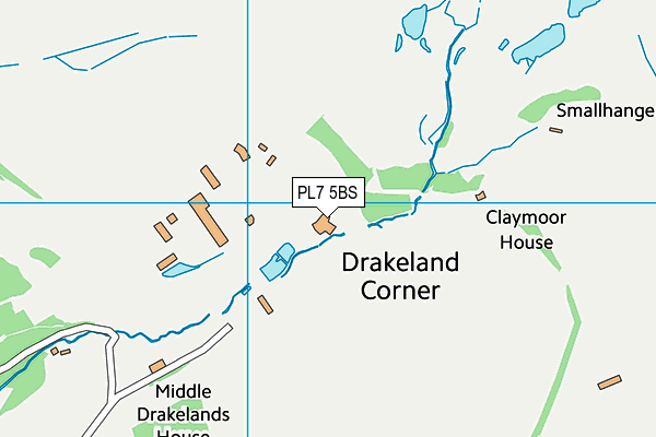 PL7 5BS map - OS VectorMap District (Ordnance Survey)