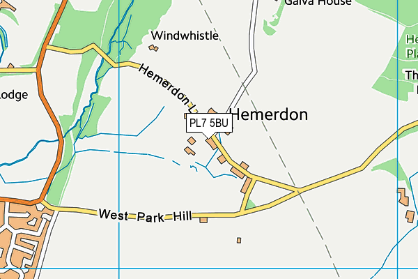 PL7 5BU map - OS VectorMap District (Ordnance Survey)