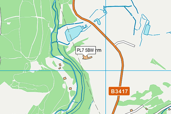 PL7 5BW map - OS VectorMap District (Ordnance Survey)