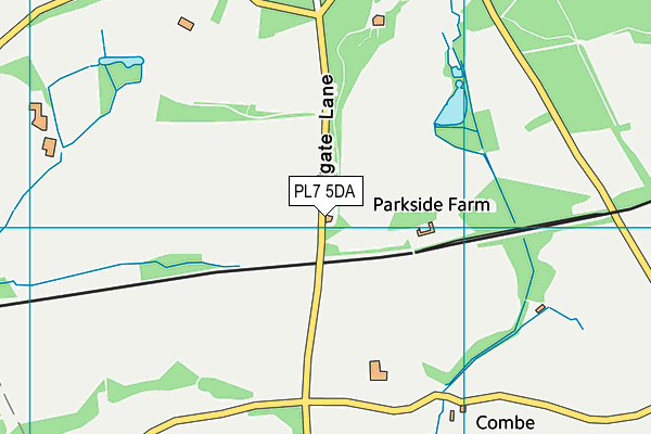 PL7 5DA map - OS VectorMap District (Ordnance Survey)