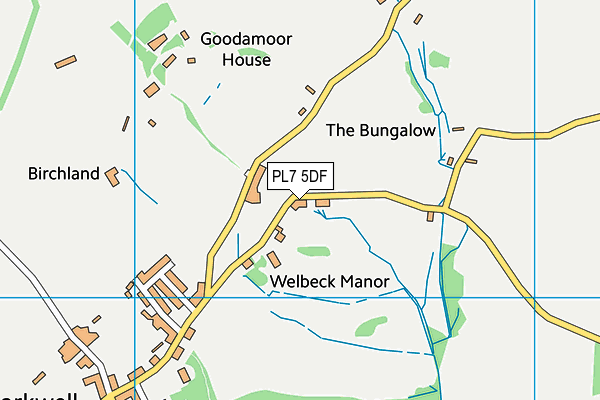 Welbeck Manor & Sparkwell Golf Course map (PL7 5DF) - OS VectorMap District (Ordnance Survey)