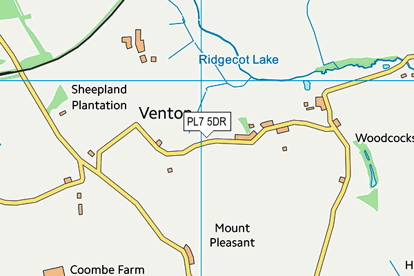 PL7 5DR map - OS VectorMap District (Ordnance Survey)