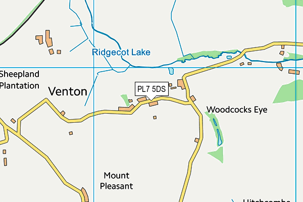 PL7 5DS map - OS VectorMap District (Ordnance Survey)